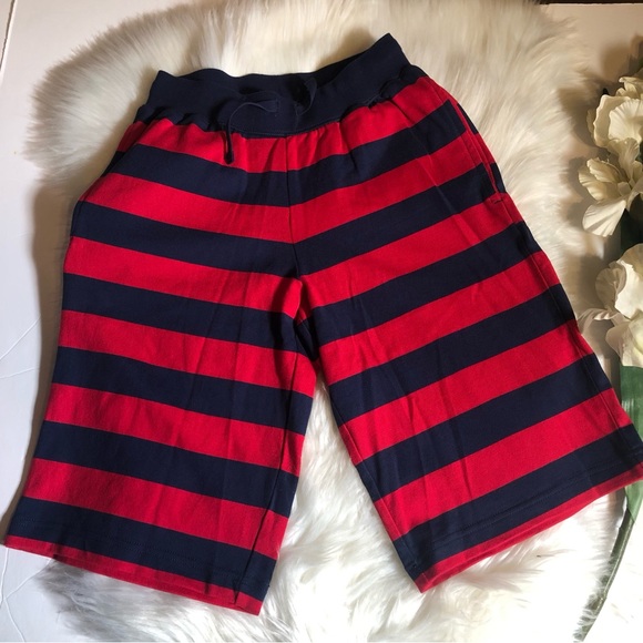 Hanna Anderson Blue and Red Striped Shorts NWT - Picture 6 of 7